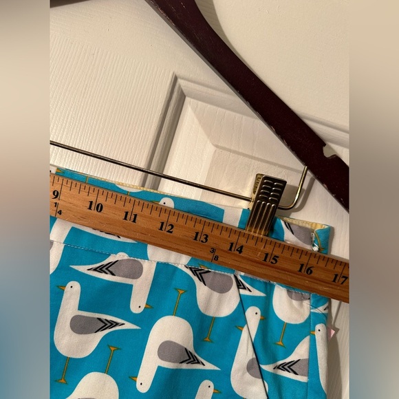 LOUDMOUTH LADIES Size 8 Bodega Bay Blue Teal Seagull Bird Whimsical Golf Skort - Picture 7 of 12